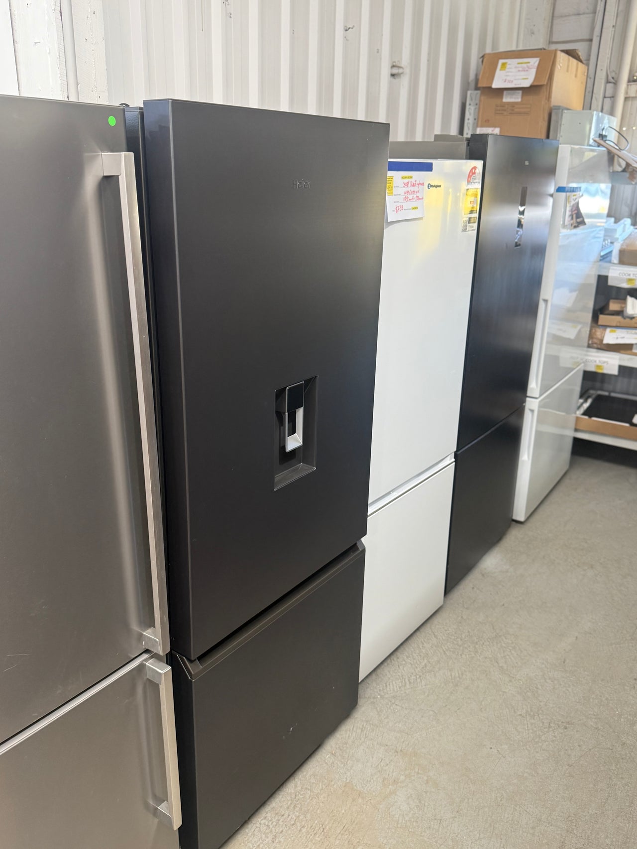 Factory Second Haier 431L Bottom Mount Refrigerator – Black Model: HRF420BHC - Second Hand Appliances Geebung