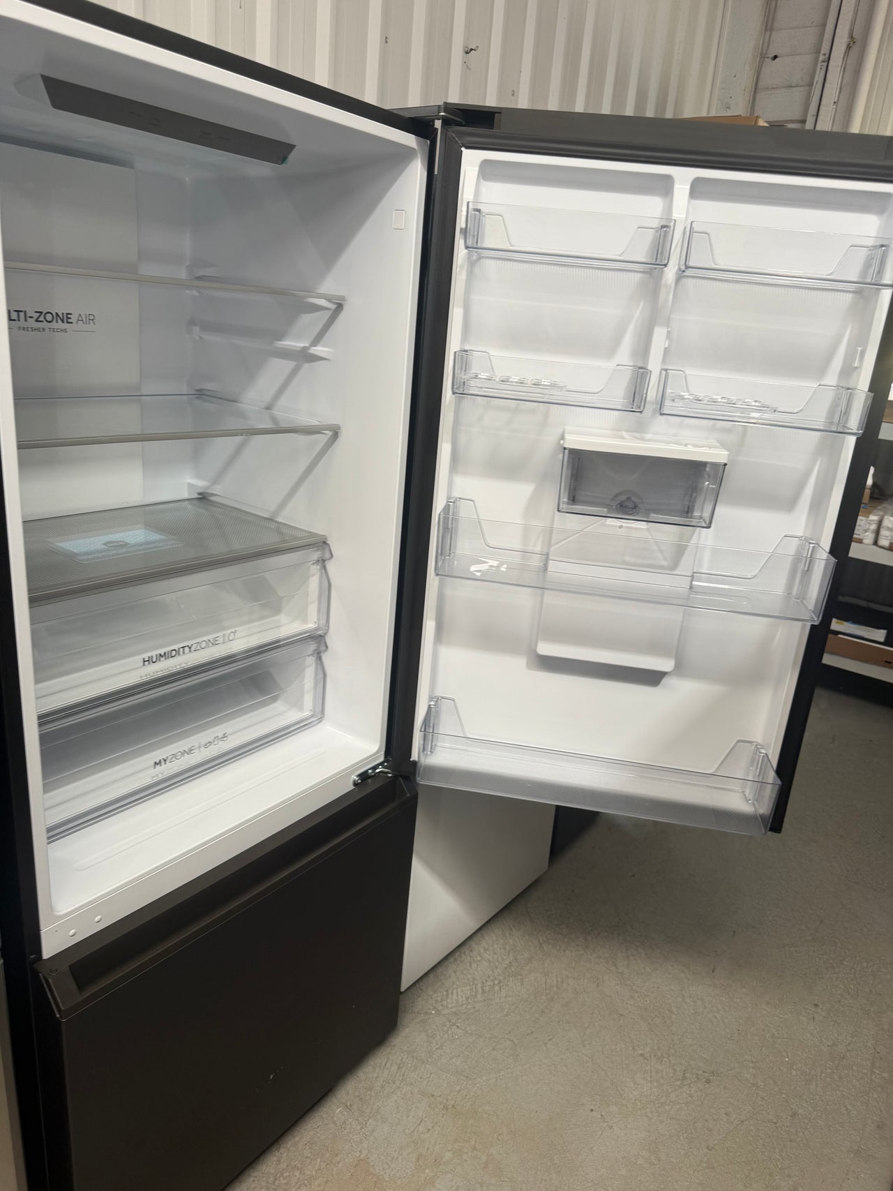 Factory Second Haier 431L Bottom Mount Refrigerator – Black Model: HRF420BHC - Second Hand Appliances Geebung