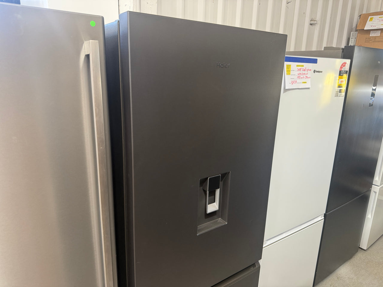 Factory Second Haier 431L Bottom Mount Refrigerator – Black Model: HRF420BHC - Second Hand Appliances Geebung