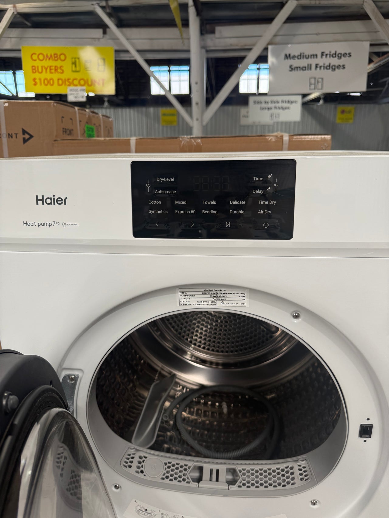 Buy Factory Second Haier 7kg Heat Pump Dryer – White (HDHPS70LW1) |  | [product_variant] | Second Hand Appliances Geebung Brisbane