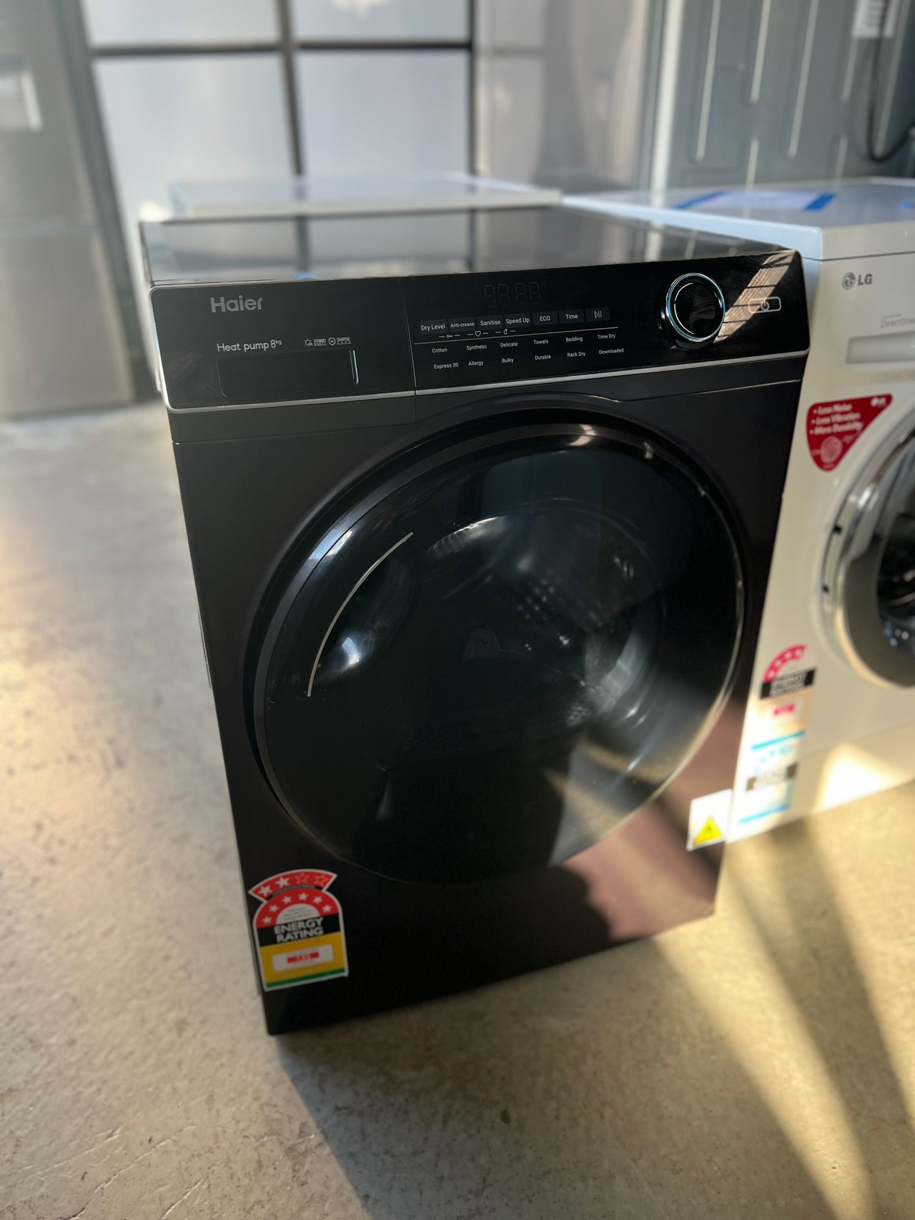 Factory Second Haier 8kg Heat Pump Dryer HDHP80ANB1 - Second Hand Appliances Geebung