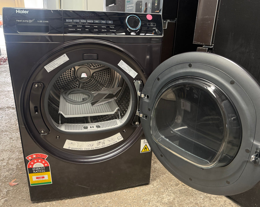 Factory Second Haier 8kg Heat Pump Dryer HDHP80ANB1 - Second Hand Appliances Geebung