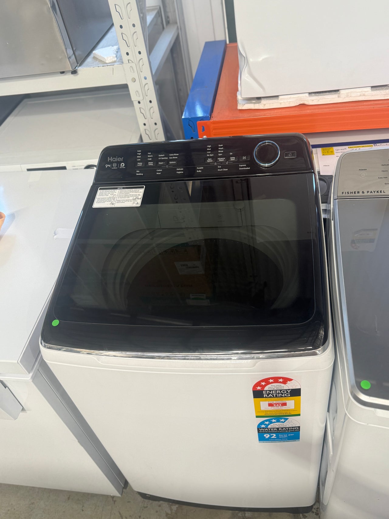 Factory Second Haier 9kg Top Load Washing Machine HWT09AD1 - Second Hand Appliances Geebung