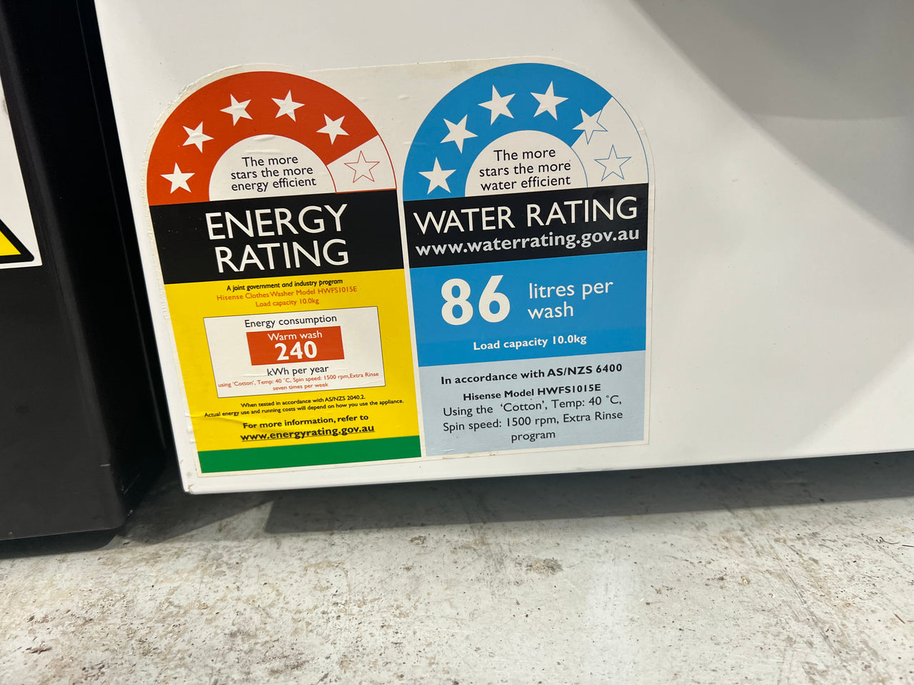 Factory Second Hisense 10kg Front Load Washer HWFS1015E - Second Hand Appliances Geebung