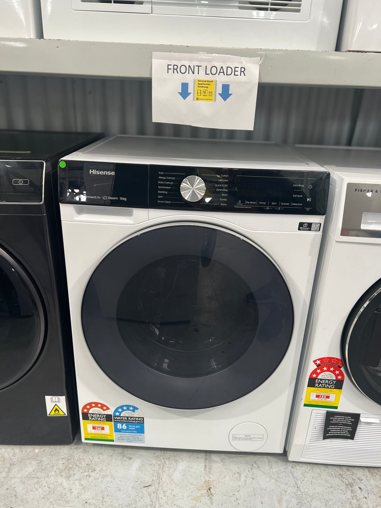 Factory Second Hisense 10kg Front Load Washer HWFS1015E - Second Hand Appliances Geebung