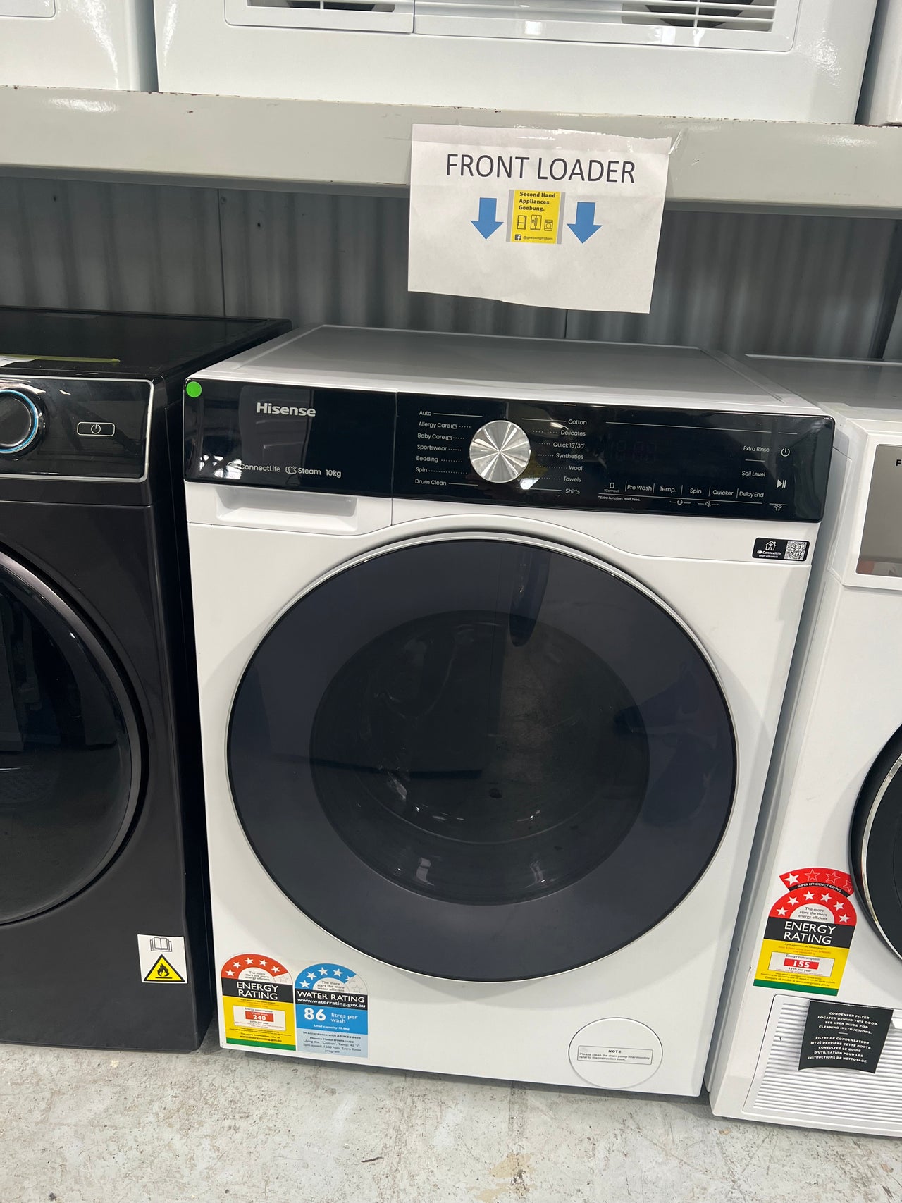 Factory Second Hisense 10kg Front Load Washer HWFS1015E - Second Hand Appliances Geebung