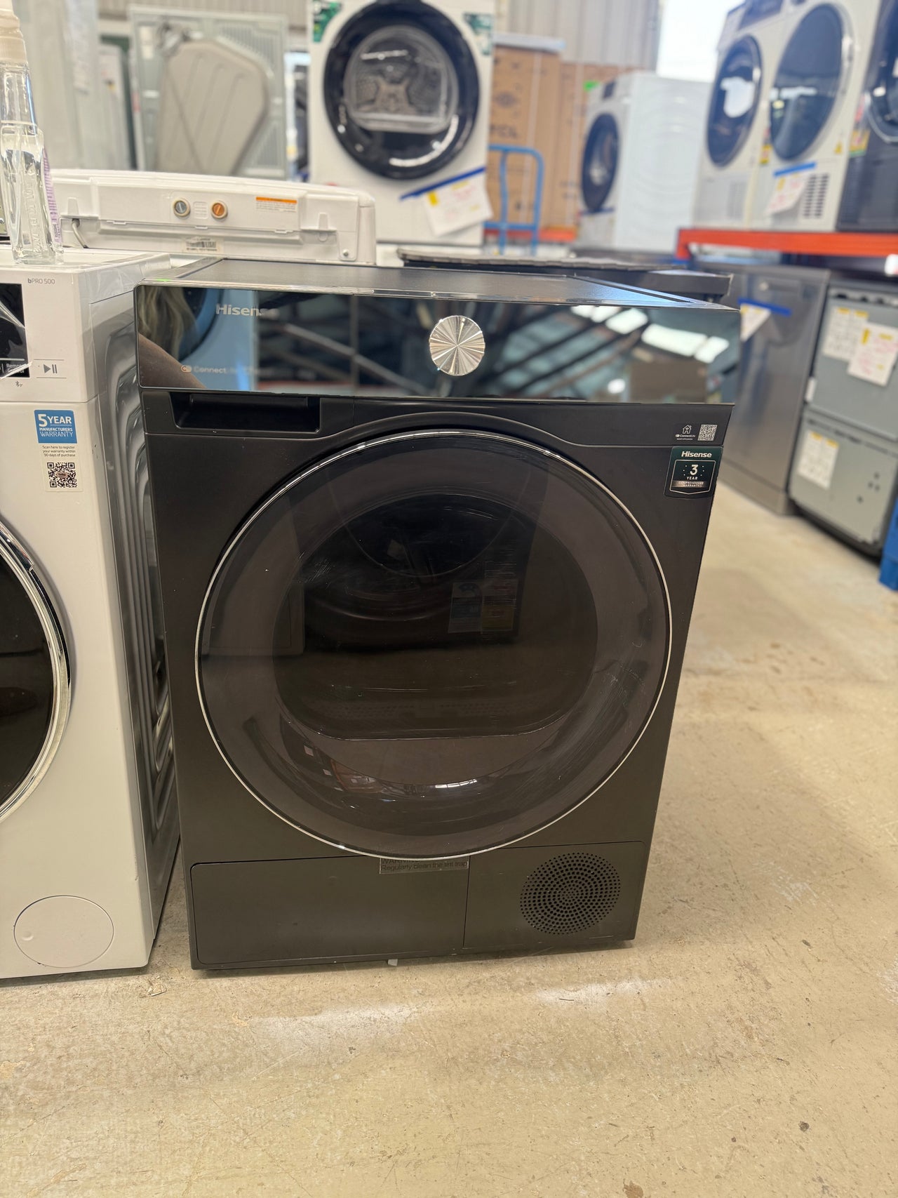 Buy Factory Second Hisense 10kg Heat Pump Dryer – Black (HDFS10HPB) |  | [product_variant] | Second Hand Appliances Geebung Brisbane