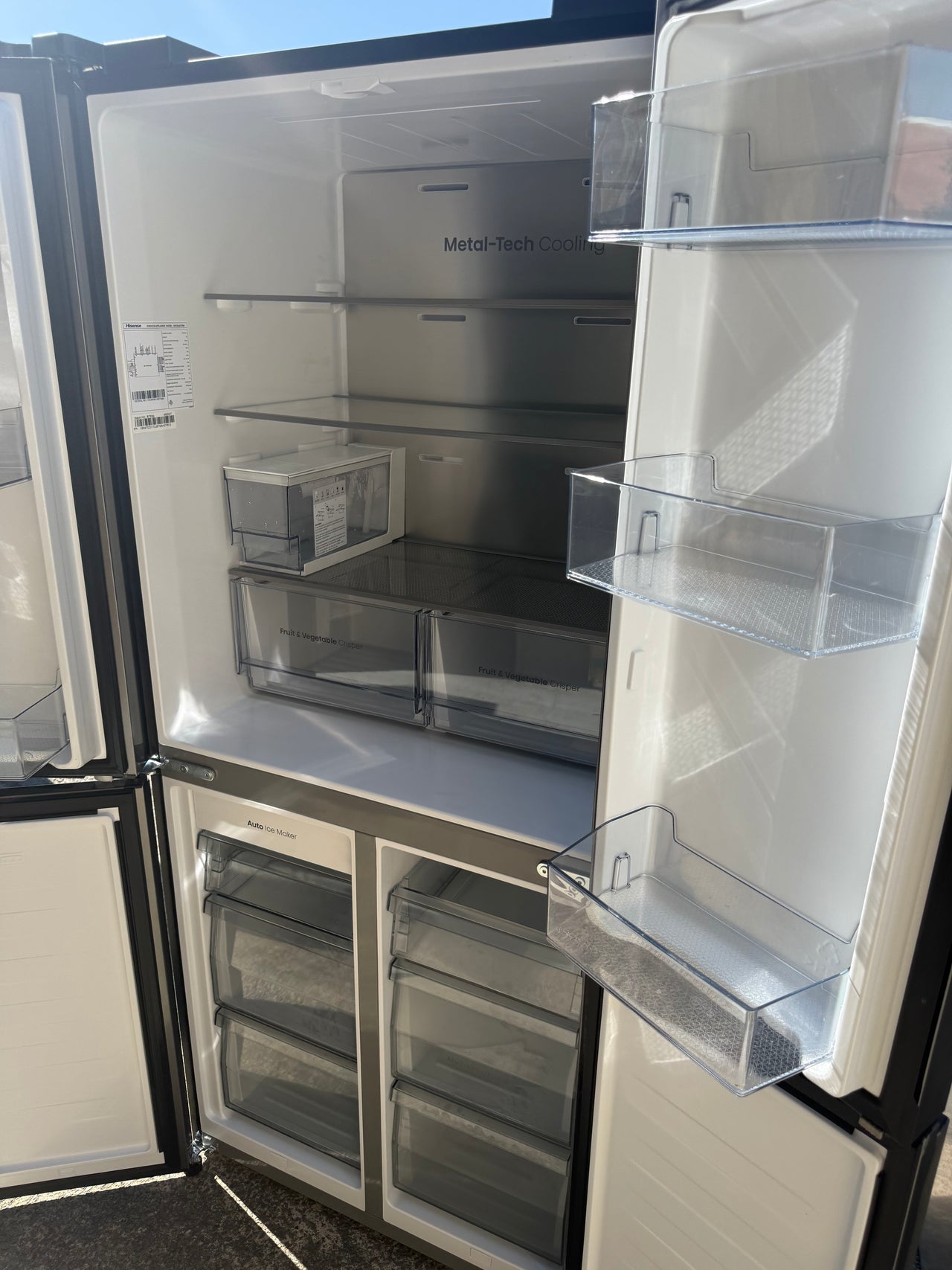 Buy Factory Second Hisense 483L French Door Refrigerator – Non-Plumbed Ice & Water – HRCD483TBW |  | [product_variant] | Second Hand Appliances Geebung Brisbane