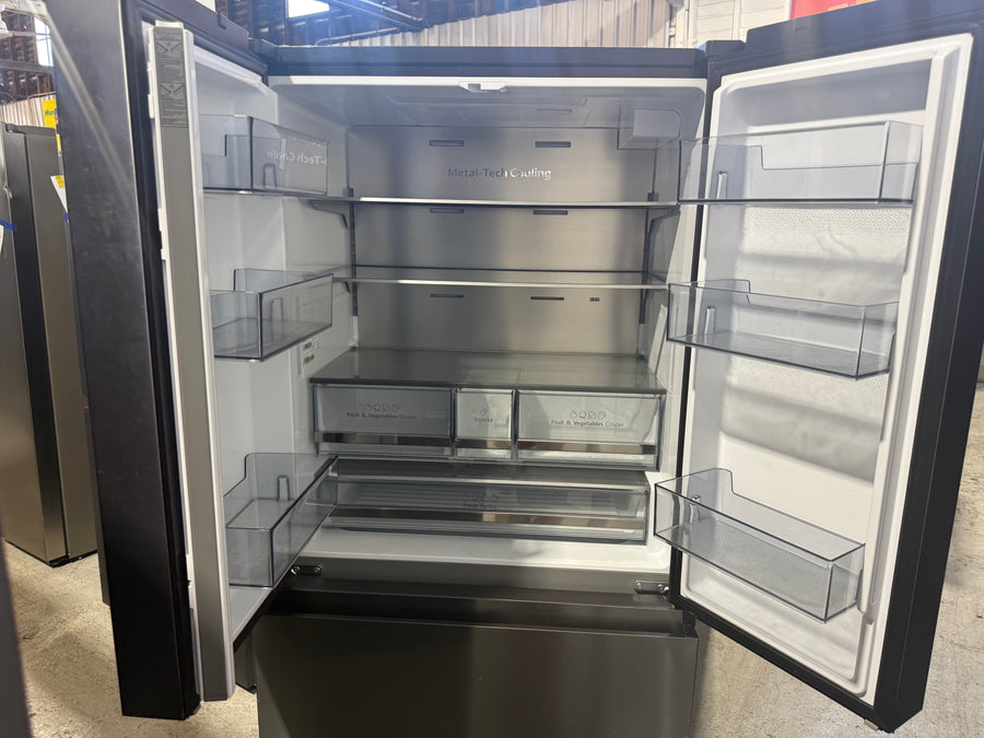 Factory Second Hisense 634L French Door Refrigerator – Black (HRFD634BW) - Second Hand Appliances Geebung