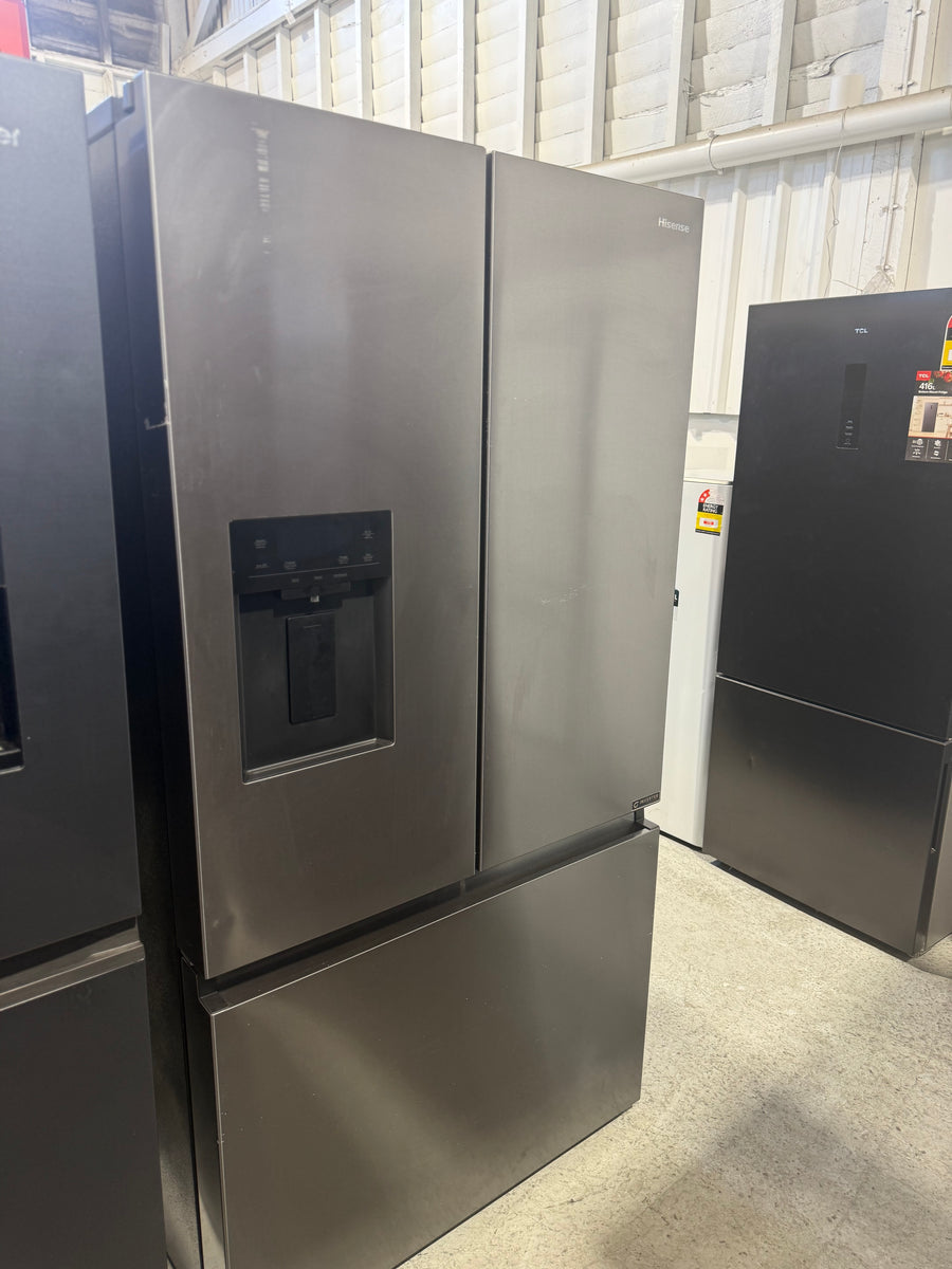 Factory Second Hisense 634L French Door Refrigerator – Black (HRFD634BW) - Second Hand Appliances Geebung