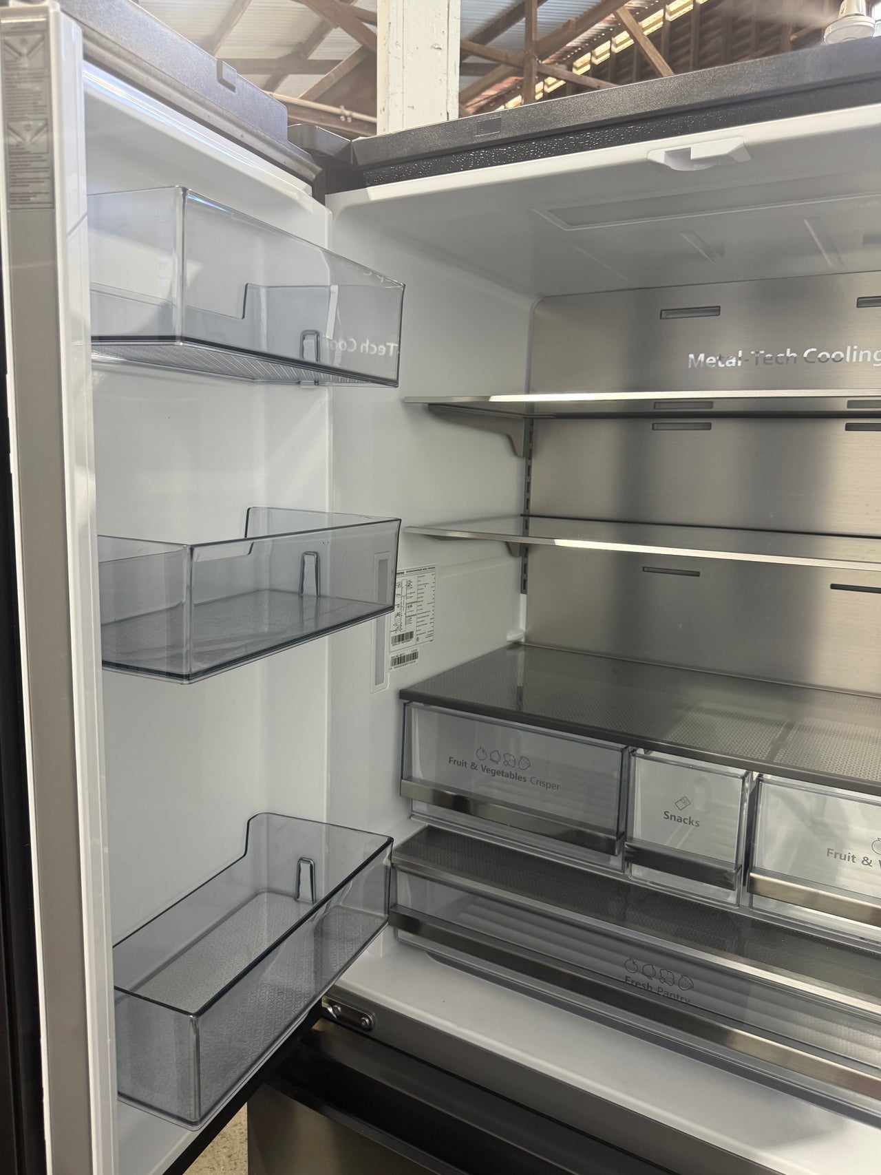 Factory Second Hisense 634L French Door Refrigerator – Black (HRFD634BW) - Second Hand Appliances Geebung