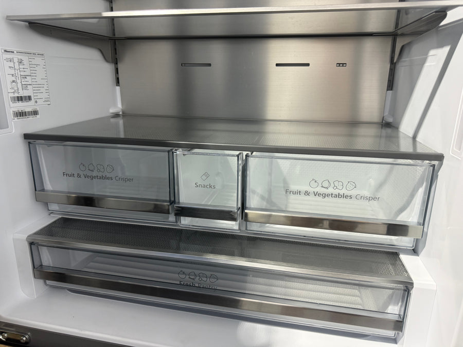 Factory Second Hisense 634L French Door Refrigerator – Black (HRFD634BW) - Second Hand Appliances Geebung