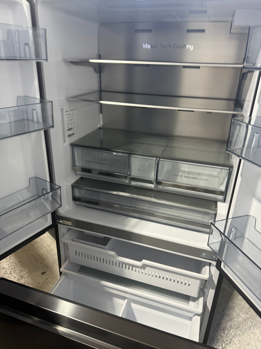 Factory Second Hisense 634L French Door Refrigerator – Black (HRFD634BW) - Second Hand Appliances Geebung