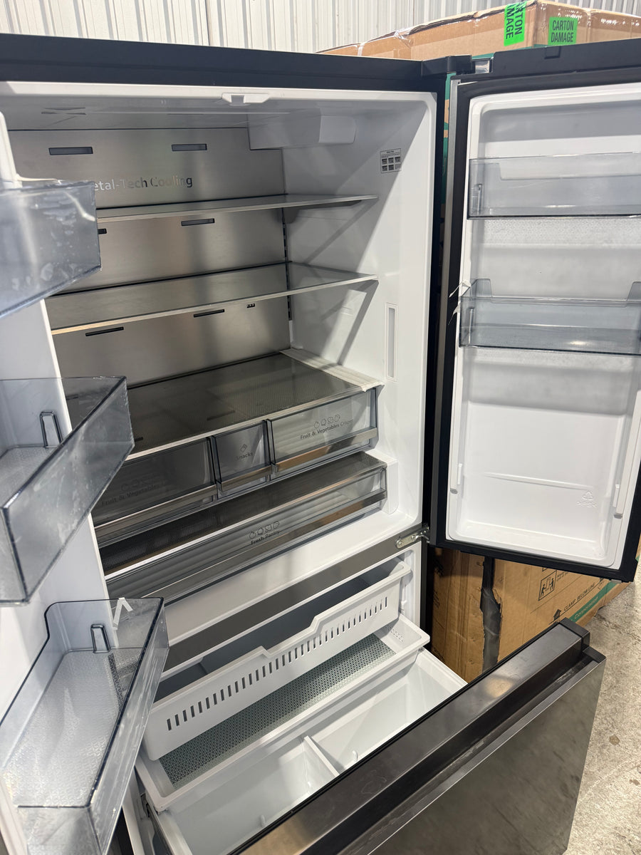 Factory Second Hisense HRFD634BW 634L French Door Refrigerator – Black Steel - Second Hand Appliances Geebung