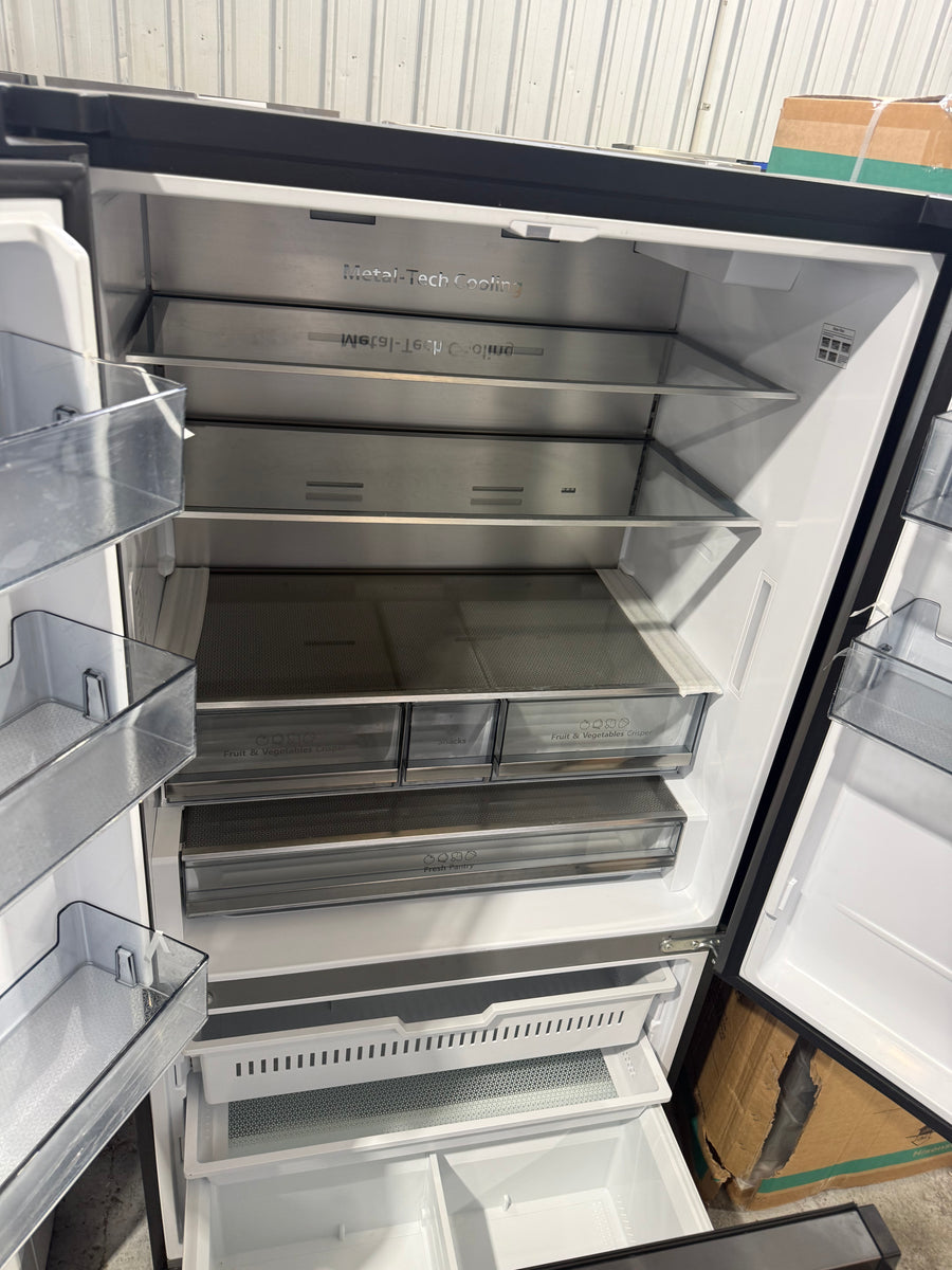 Factory Second Hisense HRFD634BW 634L French Door Refrigerator – Black Steel - Second Hand Appliances Geebung