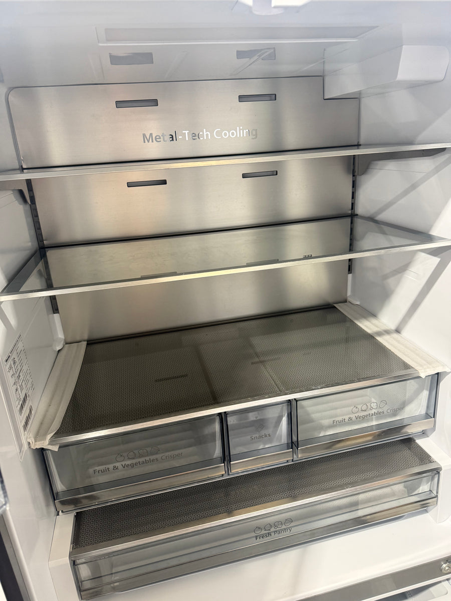 Factory Second Hisense HRFD634BW 634L French Door Refrigerator – Black Steel - Second Hand Appliances Geebung