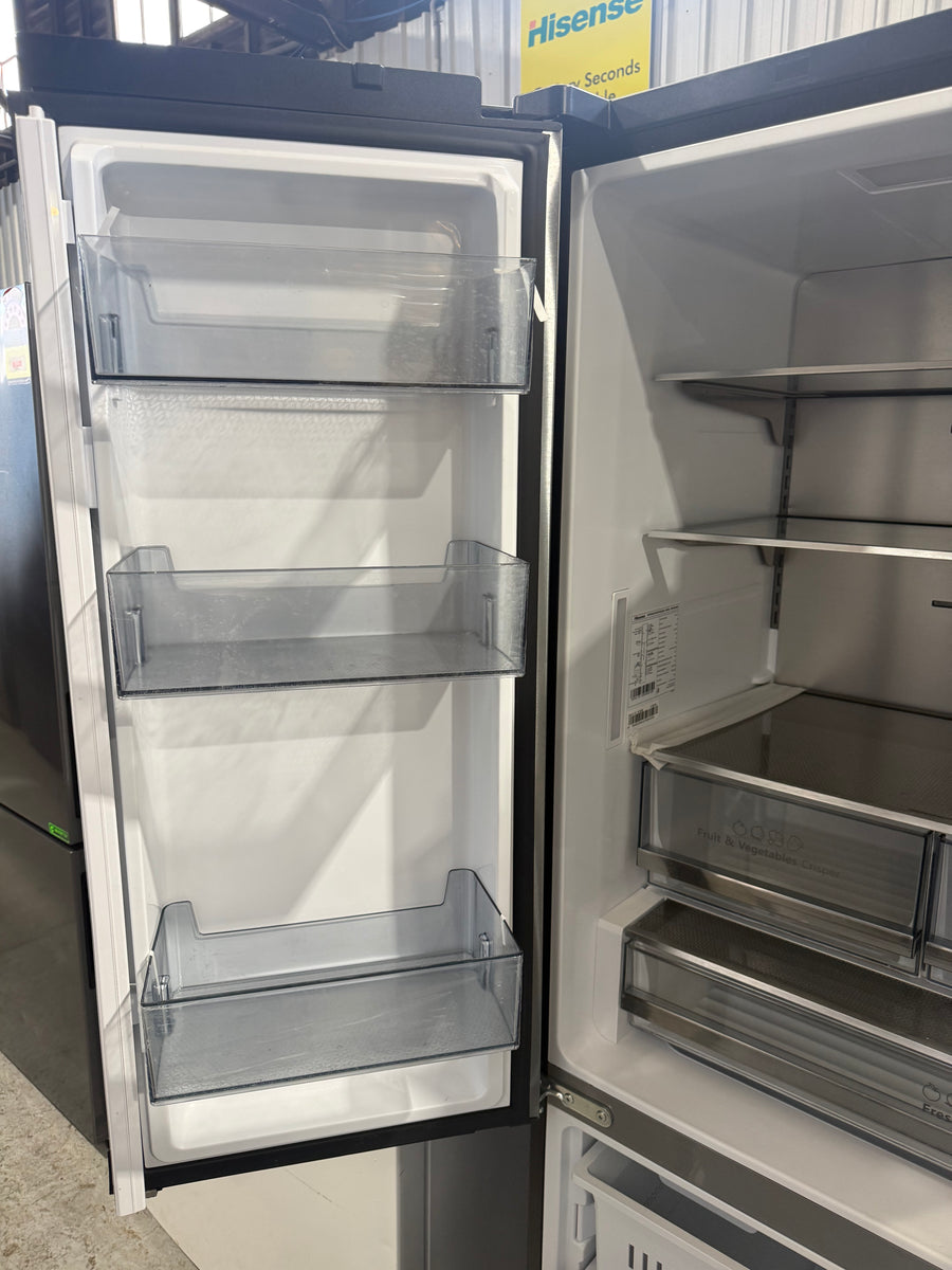 Factory Second Hisense HRFD634BW 634L French Door Refrigerator – Black Steel - Second Hand Appliances Geebung