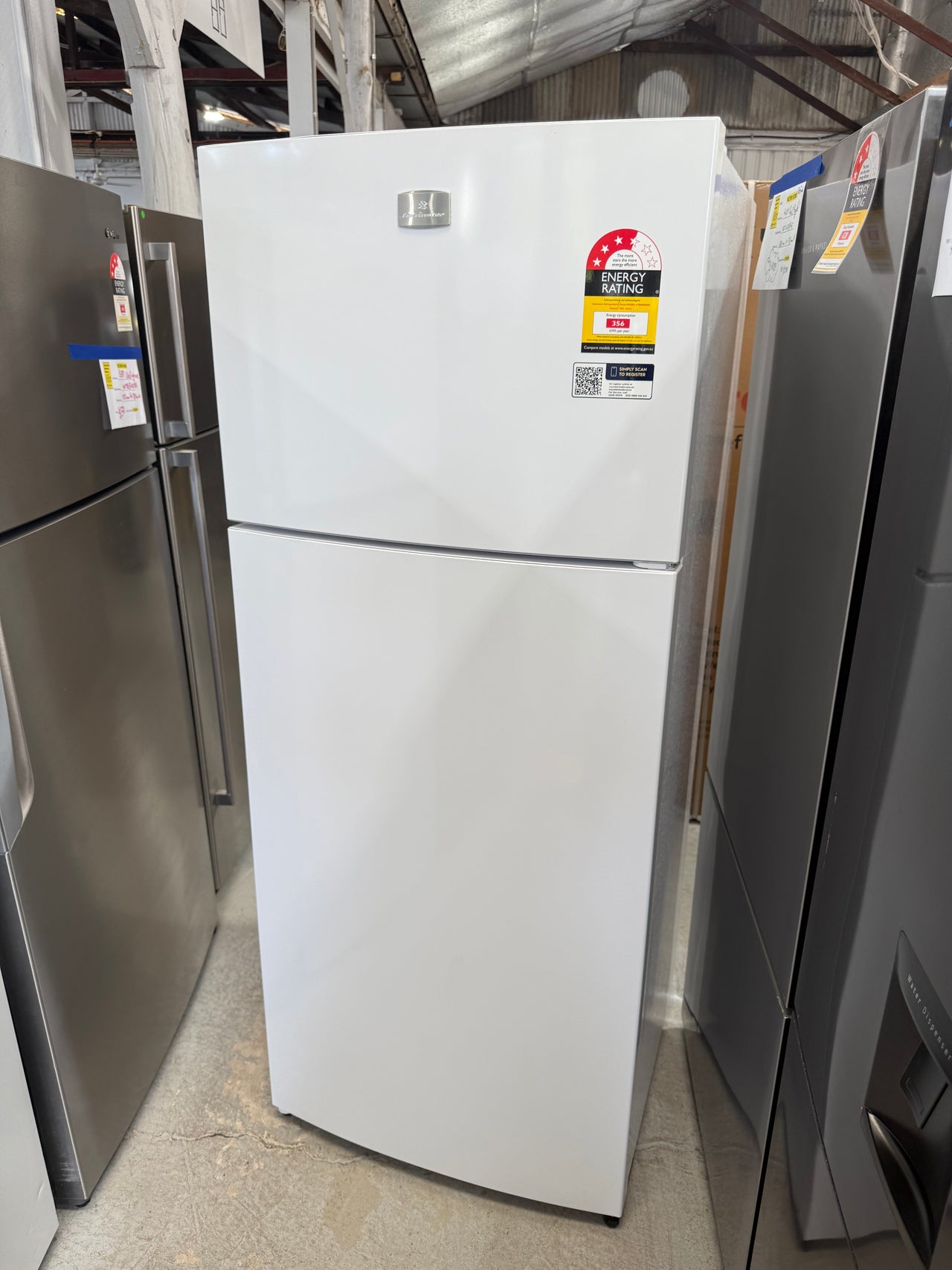 Buy Factory Second Kelvinator 431 L Top-Mount Fridge – White (KTM4602WC) |  | [product_variant] | Second Hand Appliances Geebung Brisbane