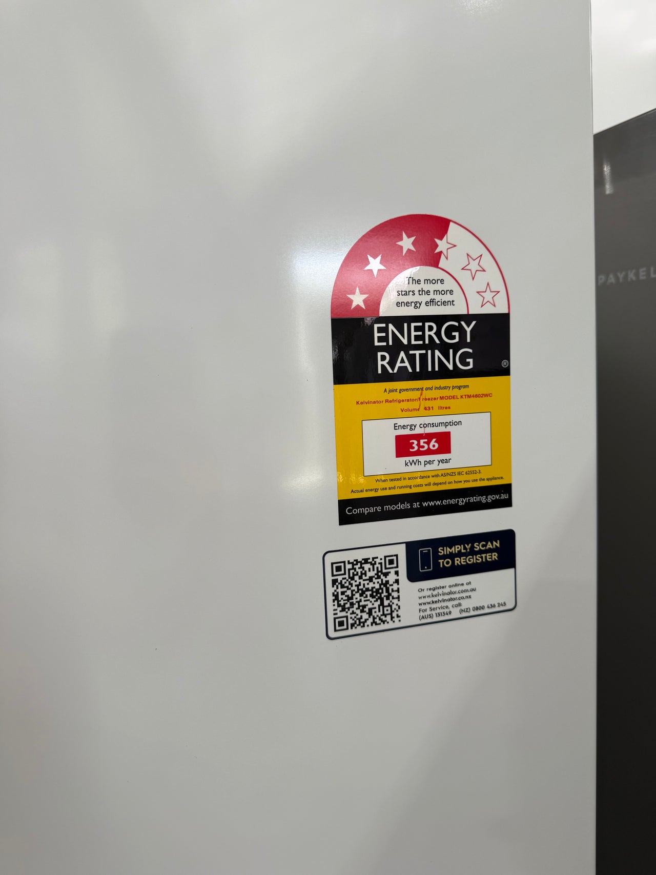 Buy Factory Second Kelvinator 431 L Top-Mount Fridge – White (KTM4602WC) |  | [product_variant] | Second Hand Appliances Geebung Brisbane