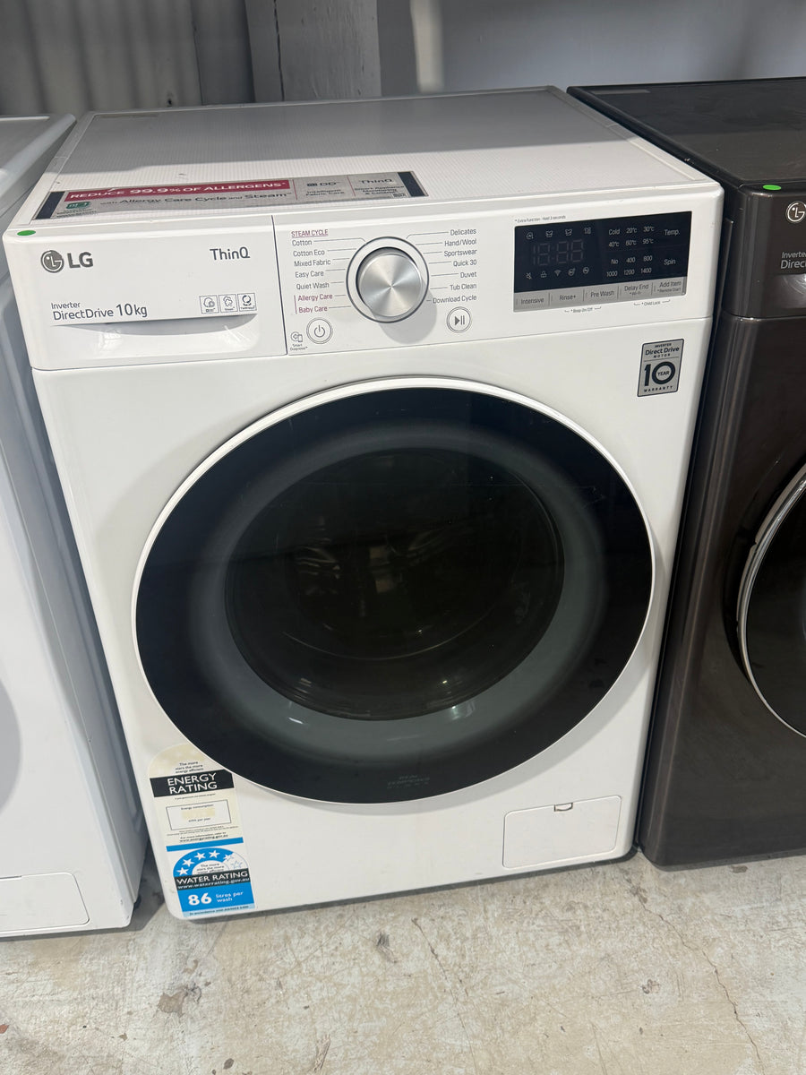 Factory Second LG 10kg Front Load Washing Machine Model: WV5-1410W - Second Hand Appliances Geebung