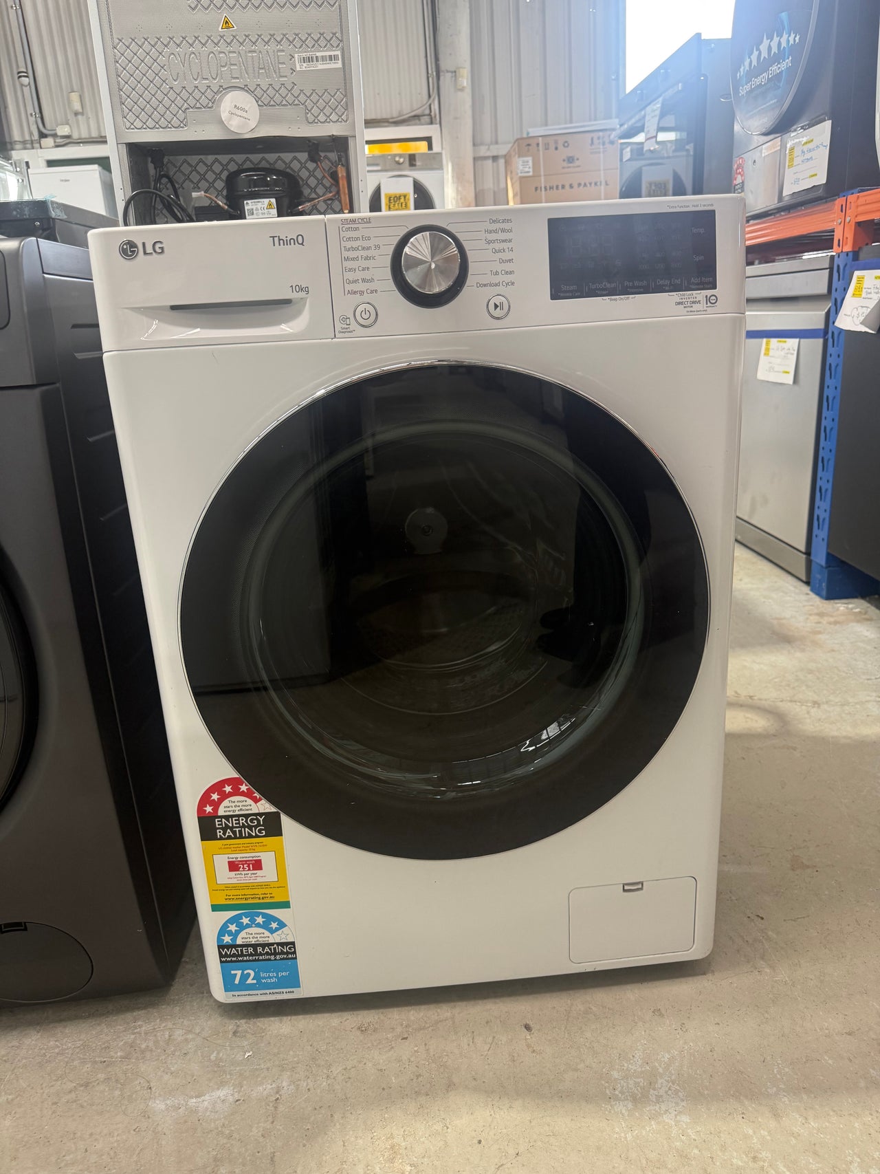 Factory Second LG 10kg Series 9 Front Load Washing Machine – WV9-1610W - Second Hand Appliances Geebung