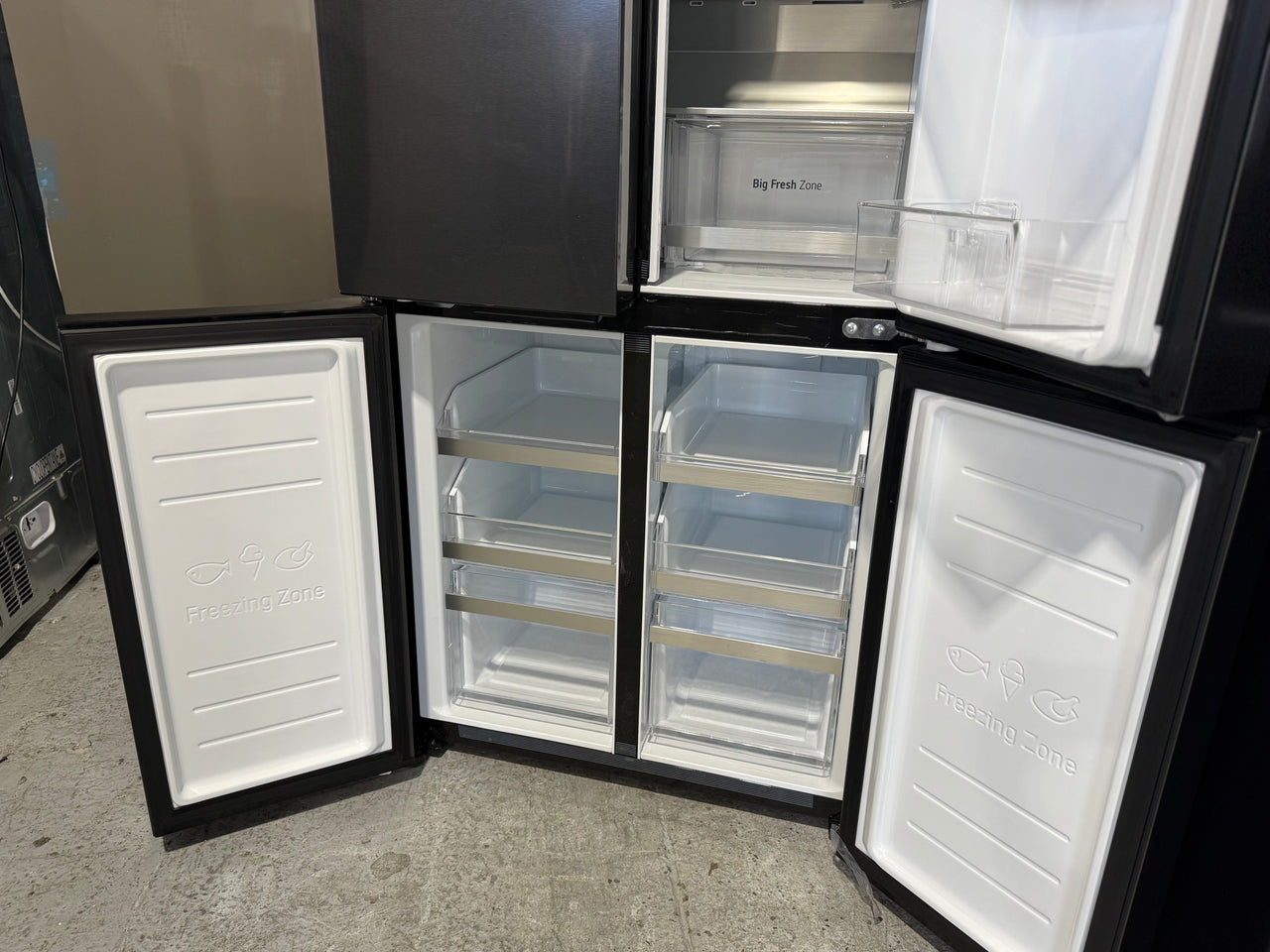 Factory Second LG GF-B505MBL 530L Slim French Door Refrigerator – Matte Black - Second Hand Appliances Geebung