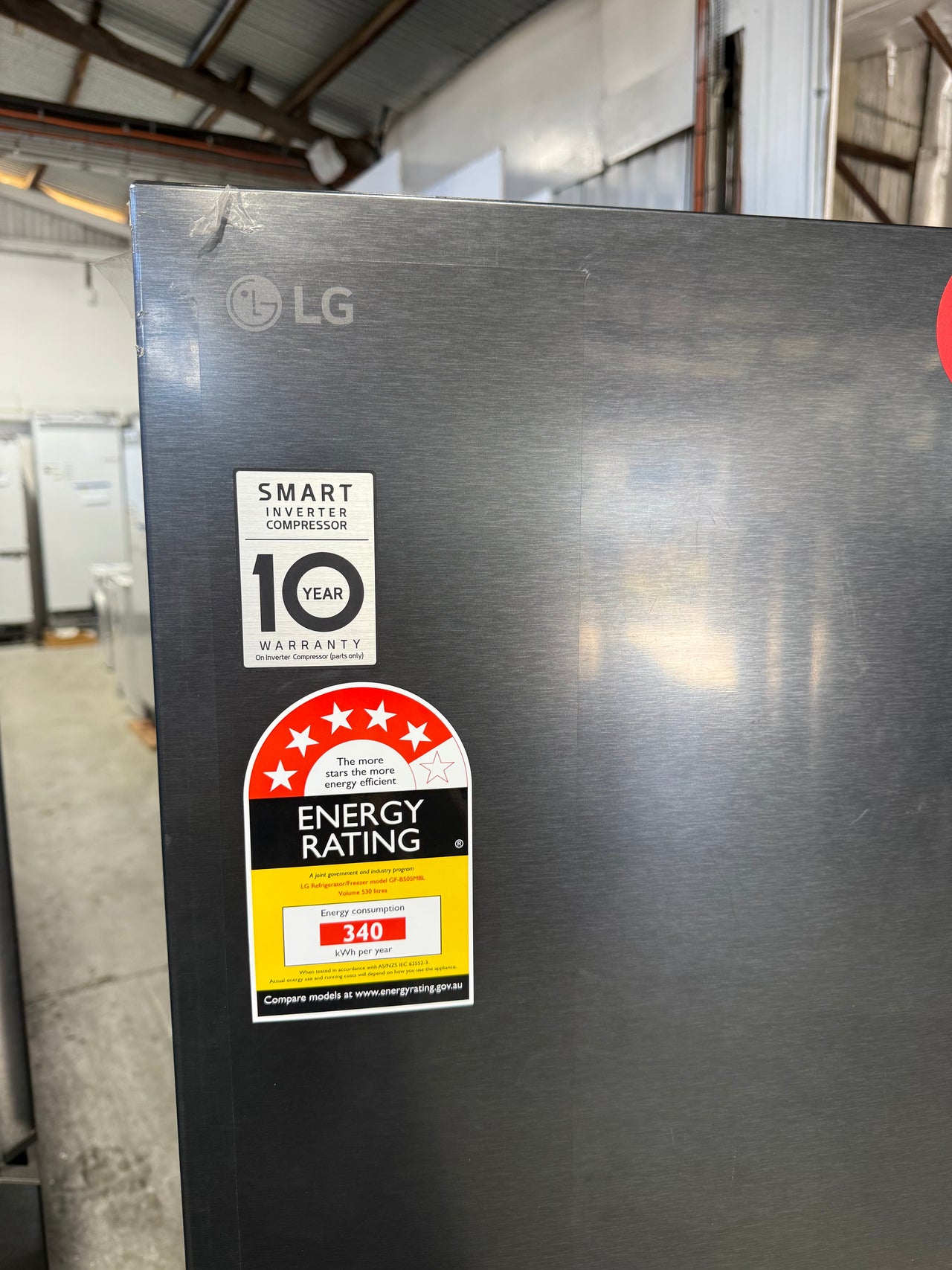 Factory Second LG GF-B505MBL 530L Slim French Door Refrigerator – Matte Black - Second Hand Appliances Geebung