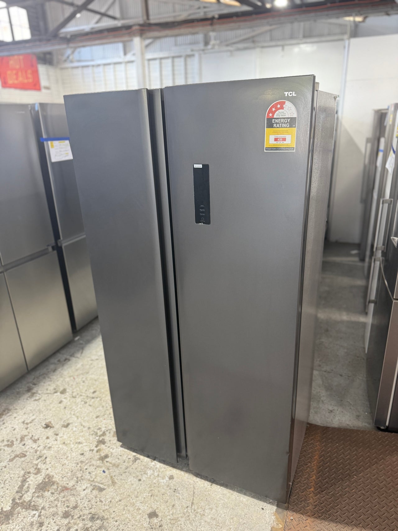 Buy Factory Second TCL 505L Side-by-Side Refrigerator – Grey (P525SBC) |  | [product_variant] | Second Hand Appliances Geebung Brisbane