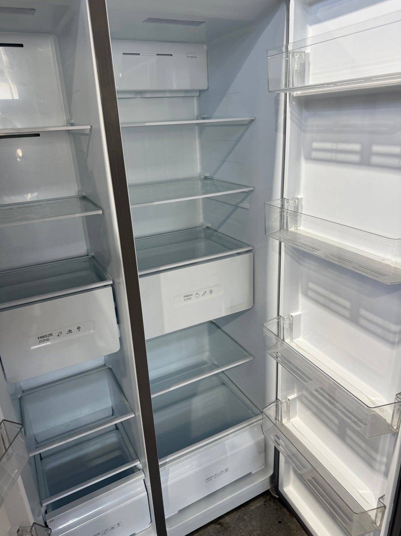 Buy Factory Second TCL 505L Side-by-Side Refrigerator – Grey (P525SBC) |  | [product_variant] | Second Hand Appliances Geebung Brisbane