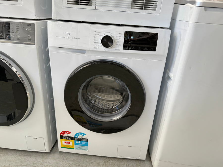 Factory Second TCL 7.5kg Front Load Washing Machine – White P108FLW - Second Hand Appliances Geebung