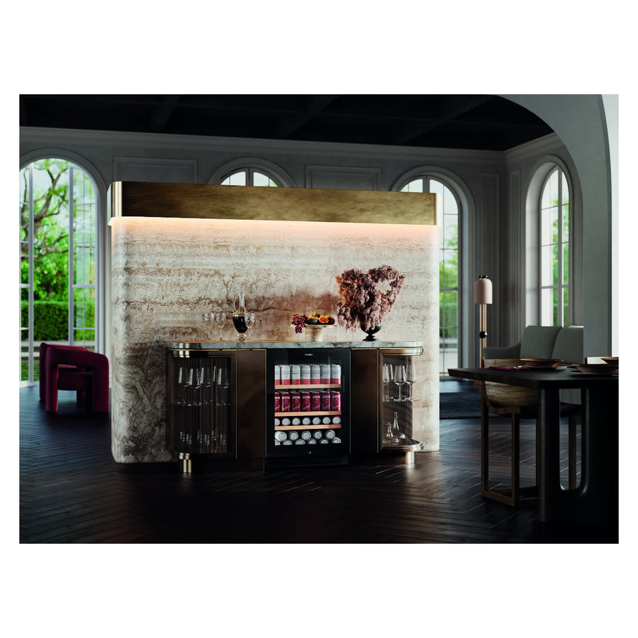 Factory Second Vintec 141 Can Beverage Centre – Black Glass (VBS820SCB-X) - Second Hand Appliances Geebung