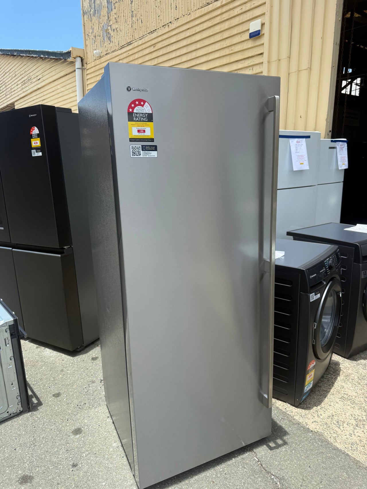 Factory Second Westinghouse 466L Upright Frost-Free All Fridge Model: WRB5004SC - Second Hand Appliances Geebung