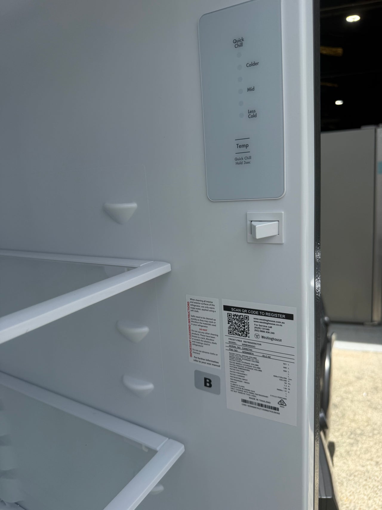 Factory Second Westinghouse 466L Upright Frost-Free All Fridge Model: WRB5004SC - Second Hand Appliances Geebung