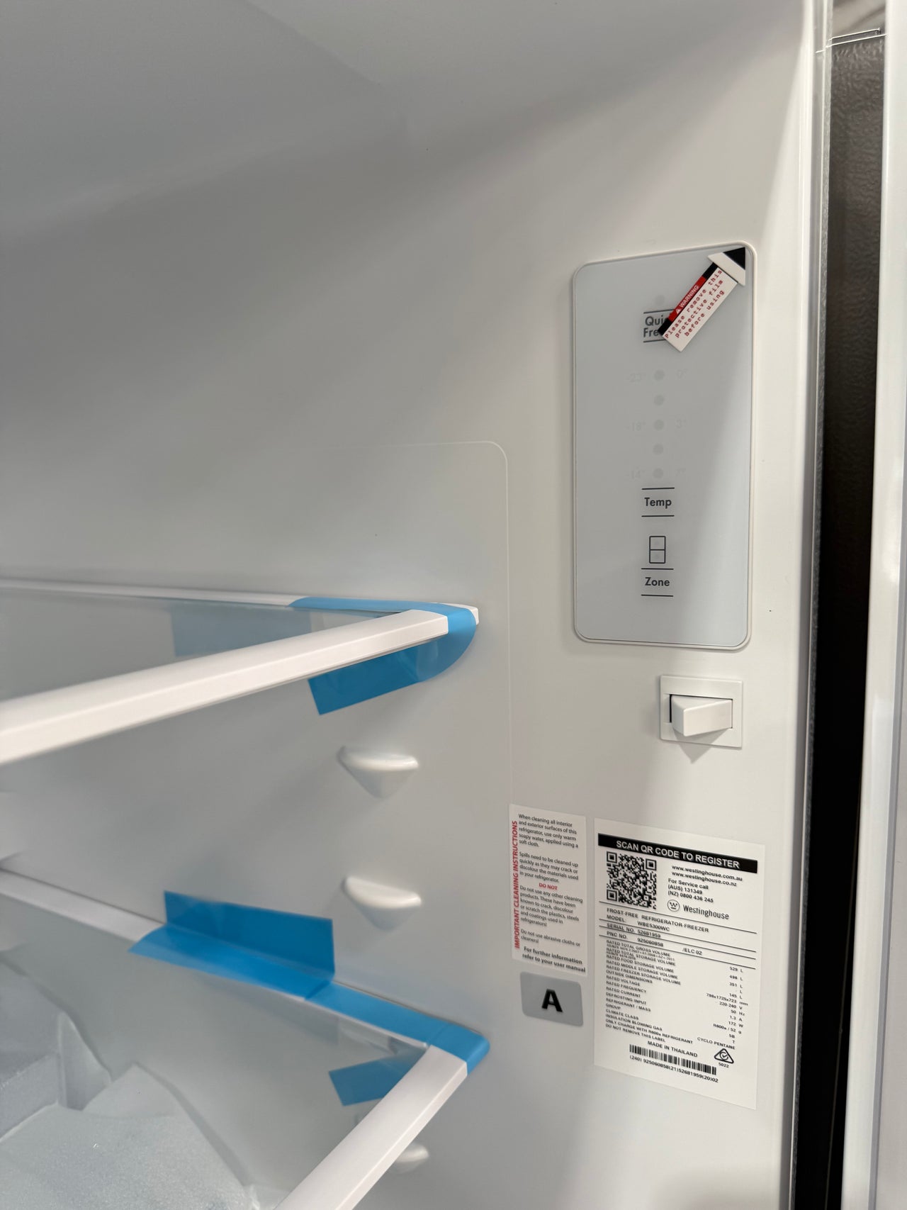 Buy Factory Second Westinghouse 496 L Bottom Mount Fridge – White (WBE5300WC) |  | [product_variant] | Second Hand Appliances Geebung Brisbane