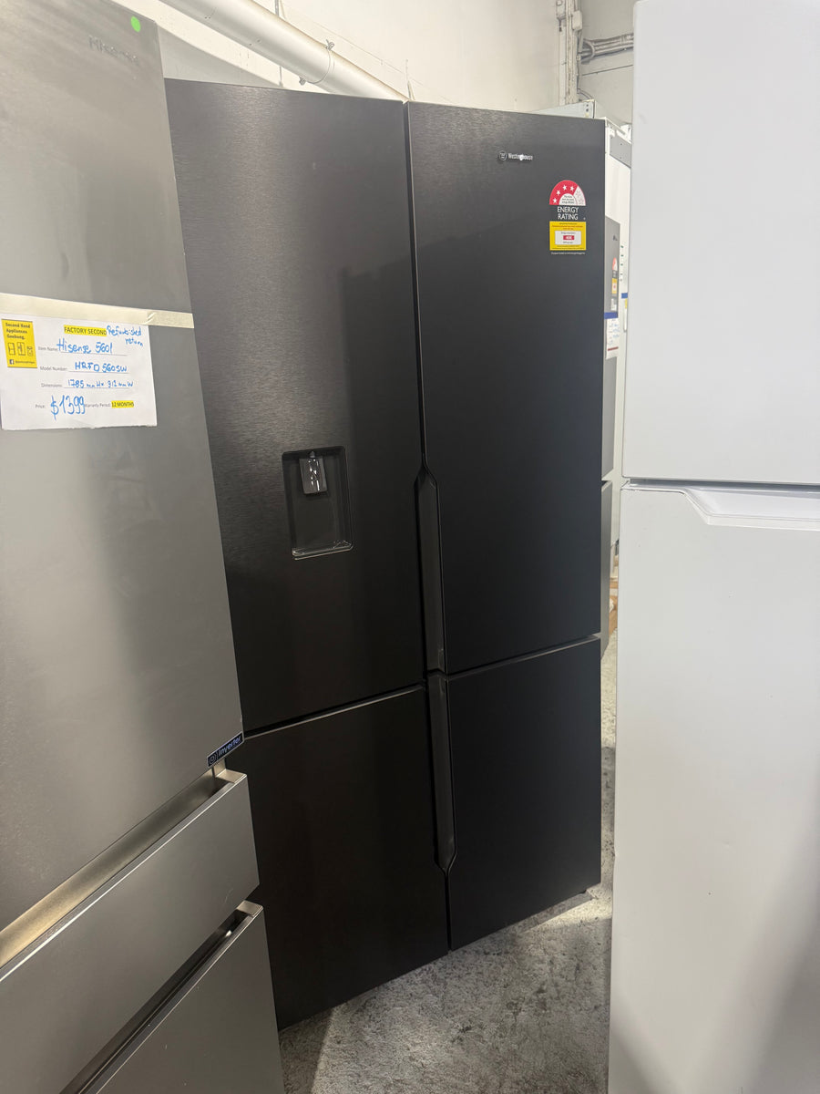 Factory Second Westinghouse 571L French Door Refrigerator – Non-Plumbed Ice & Water (WQE5760BB) - Second Hand Appliances Geebung