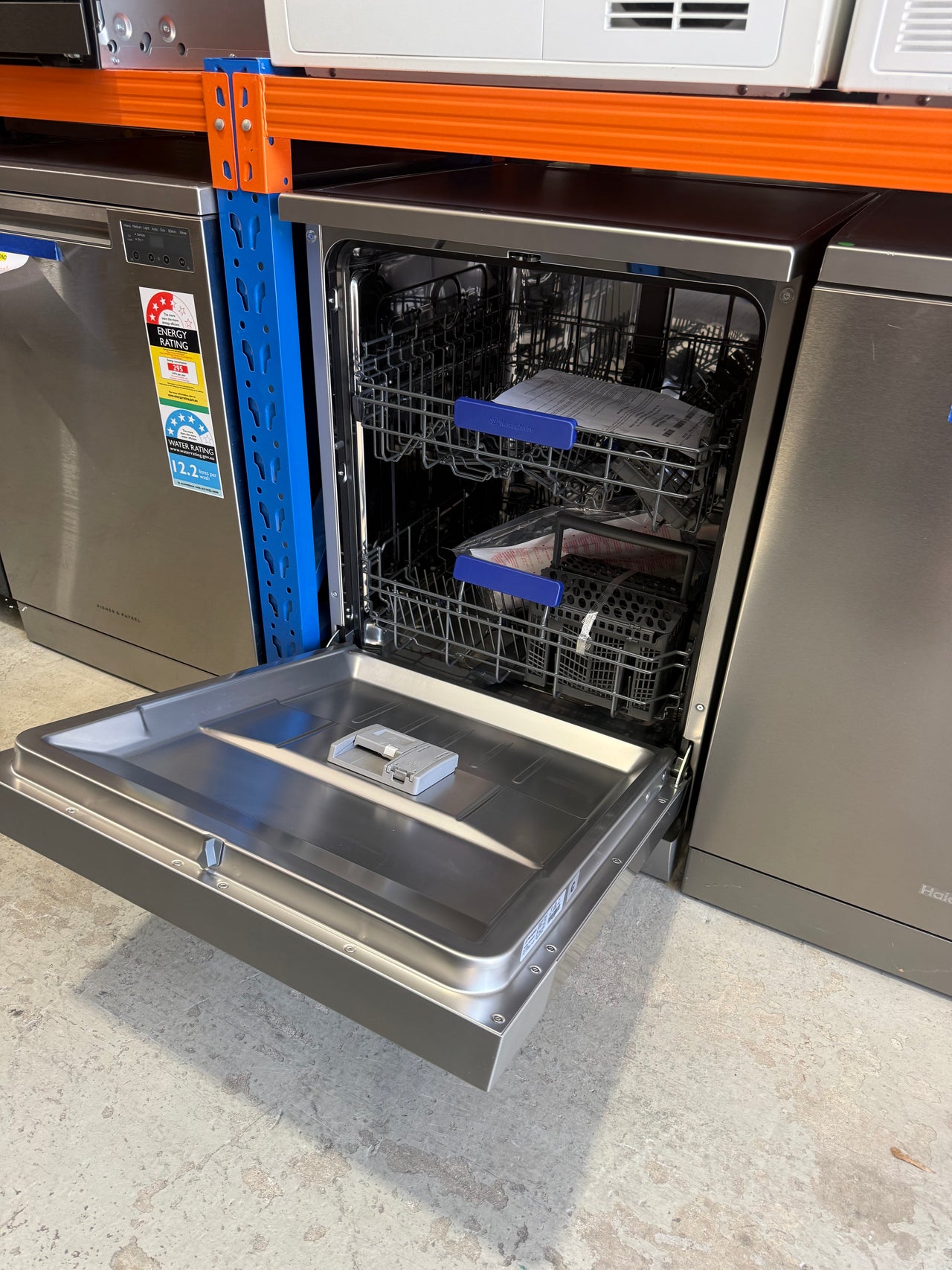 Factory second Warranty Westinghouse 60cm Stainless Steel Freestanding Dishwasher WSF6602XC - Second Hand Appliances Geebung