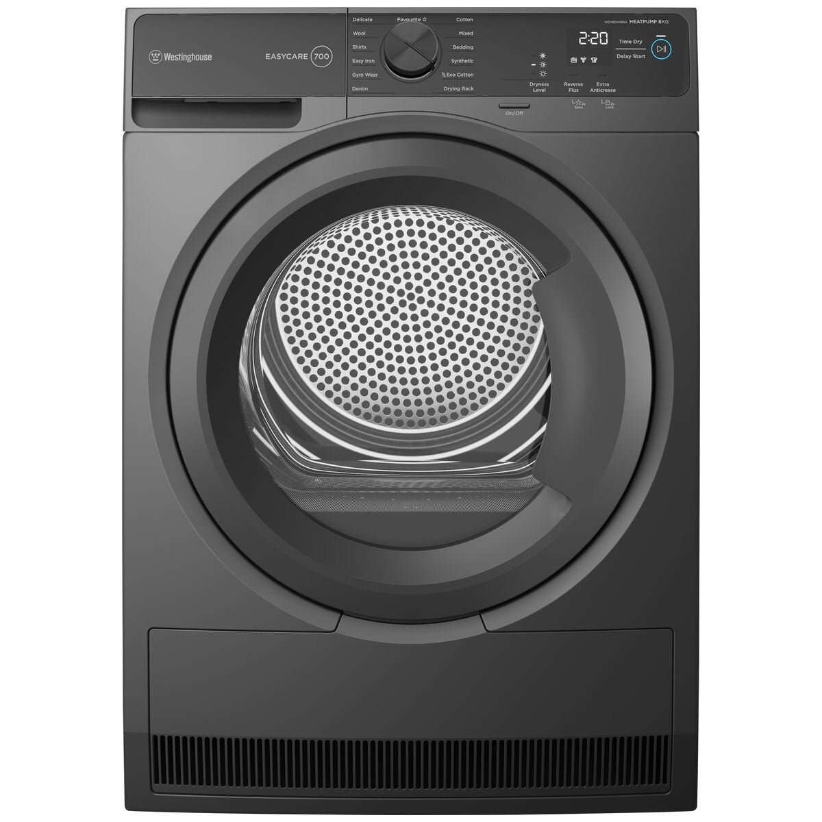 Factory Second Westinghouse WDH804N8SA 8kg Heat Pump Dryer - Second Hand Appliances Geebung