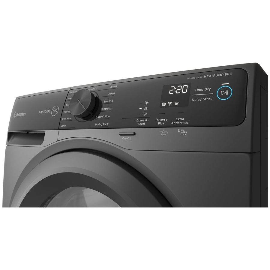 Factory Second Westinghouse WDH804N8SA 8kg Heat Pump Dryer - Second Hand Appliances Geebung