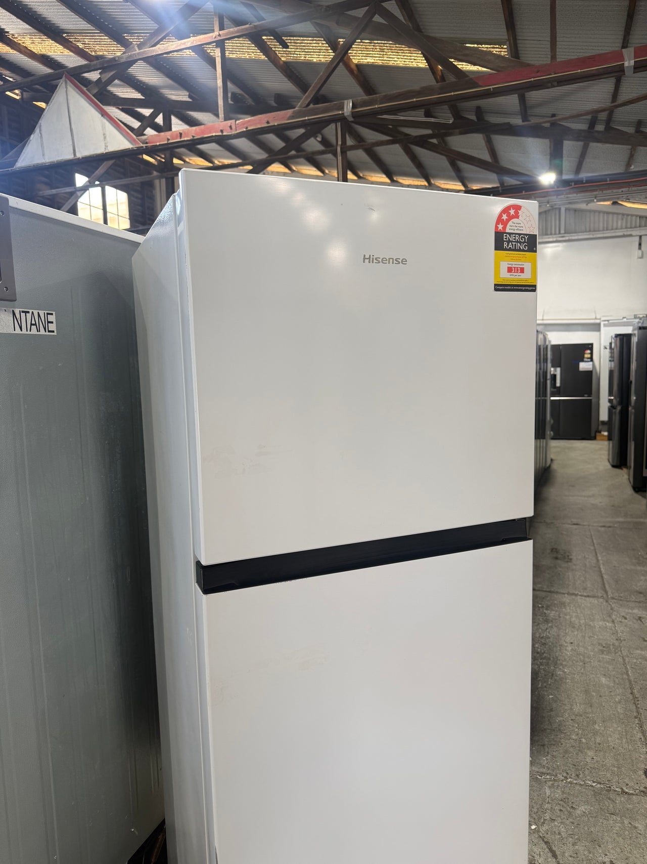 Factory second 326L Hisense Top Mount Refrigerator  Model: HRTF326 - Second Hand Appliances Geebung