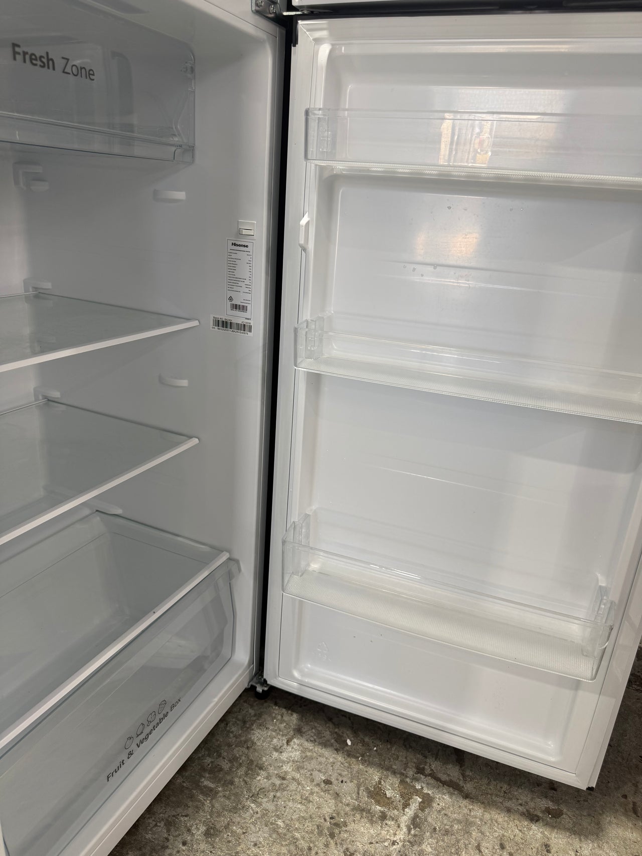 Factory second 326L Hisense Top Mount Refrigerator  Model: HRTF326 - Second Hand Appliances Geebung