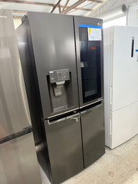 Thumbnail for Factory second 508L Slim French Door Fridge, with InstaView Door-In-Door®, in Matte Black Finish - Second Hand Appliances Geebung