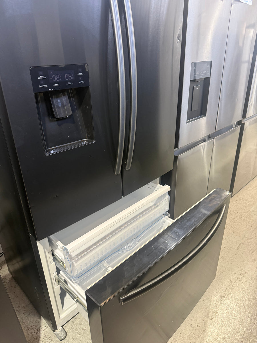Factory second 577L French Door Fridge – Black Steel HRFD577B - Second Hand Appliances Geebung