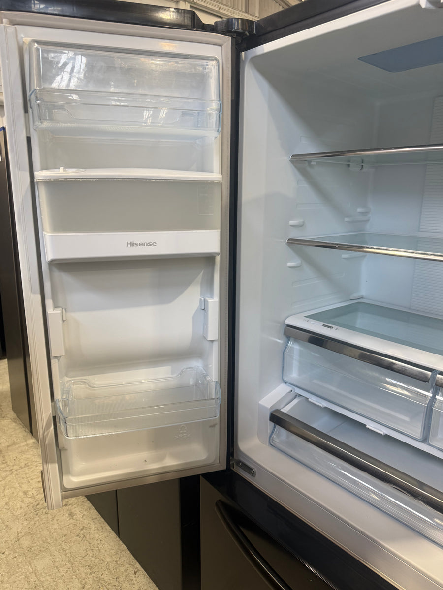 Factory second 577L French Door Fridge – Black Steel HRFD577B - Second Hand Appliances Geebung