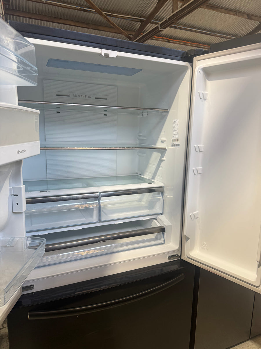 Factory second 577L French Door Fridge – Black Steel HRFD577B - Second Hand Appliances Geebung