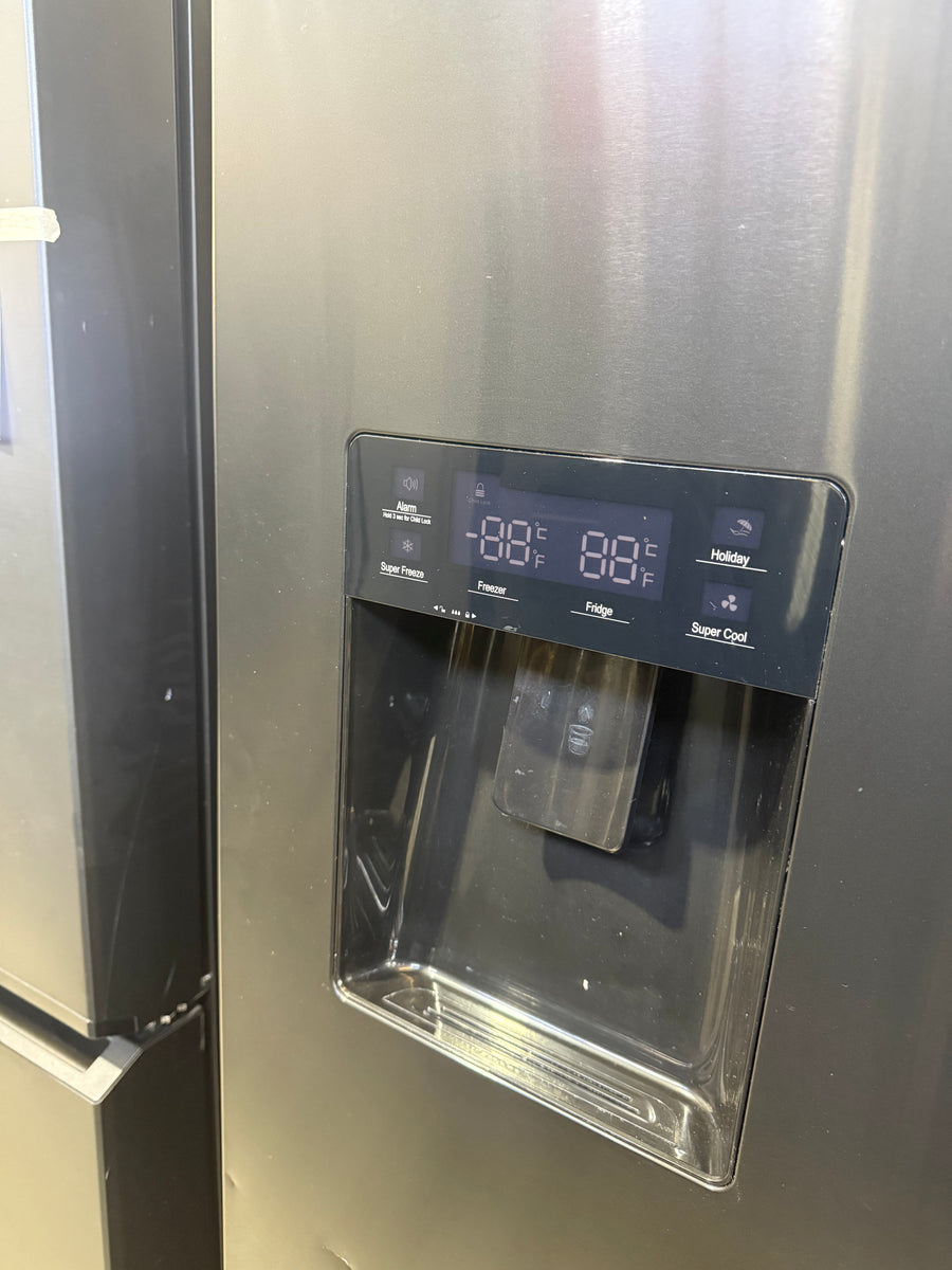 Factory second 577L French Door Fridge – Black Steel HRFD577B - Second Hand Appliances Geebung