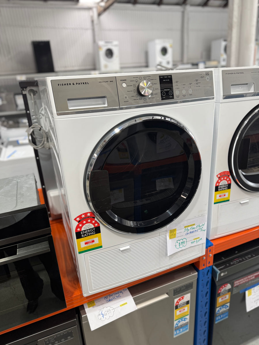 Factory second 9kg Fisher&Paykel Heat Pump Dryer DH9060P2 - Second Hand Appliances Geebung