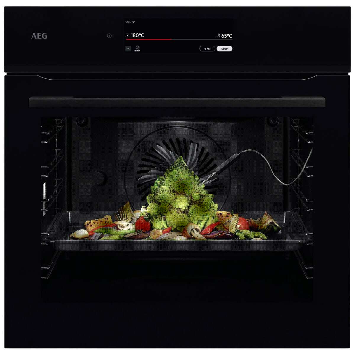 Factory second AEG 60cm 9000 Series Pyrolytic Oven NBT9P831AB - Second Hand Appliances Geebung