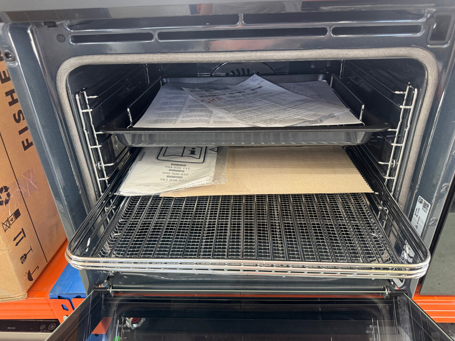 Factory second AEG 60cm 9000 Series Sense Cook Multifunction Oven - Matte Black NBT9P831AT (NAT) - Second Hand Appliances Geebung