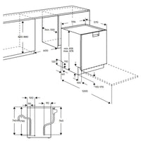 Thumbnail for Factory second AEG 60cm Built-Under Dishwasher – Stainless Steel  Model: FFE73600PM(NAT) - Second Hand Appliances Geebung
