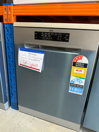 Thumbnail for Factory second AEG 60cm Freestanding Dishwasher – Stainless Steel FFB53600PM - Second Hand Appliances Geebung